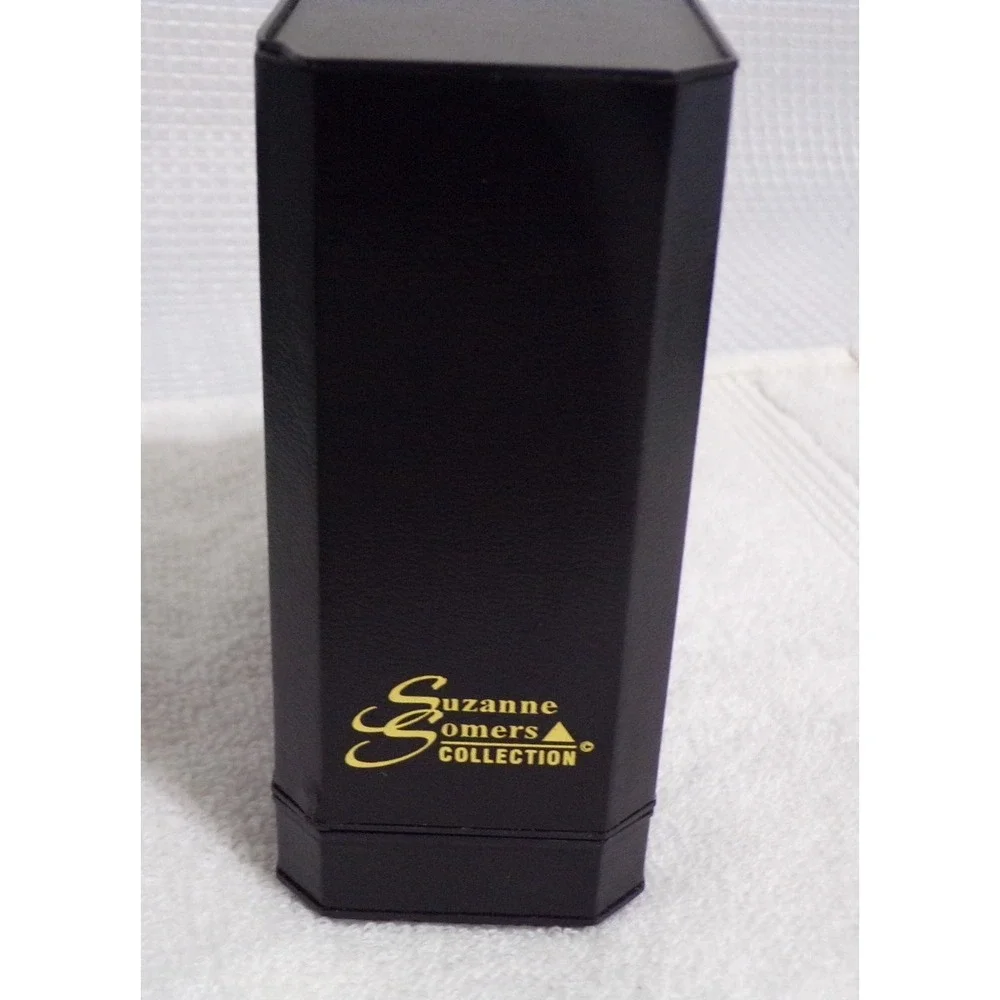 Suzanne Somers Collection Gold Tone Women's Wristwatch Bracelet Pearl‎ Face 3/4